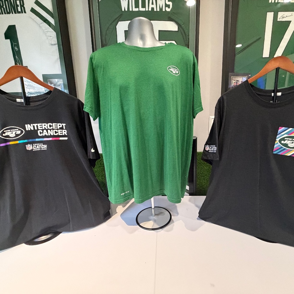 New York Jets Nike NFL On Field Player worn Men's Dark Green Used LOT 3 items